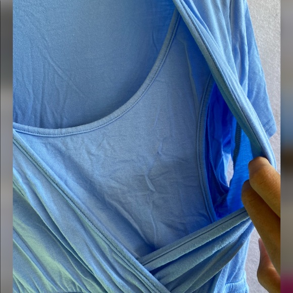 Ekouaer maternity/breastfeeding blue dress size M - Picture 3 of 4